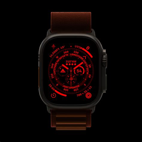 apple watch ultra night face.